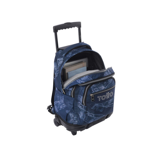 Kit escolar mochila de ruedas + estuche Blueprint image number 3